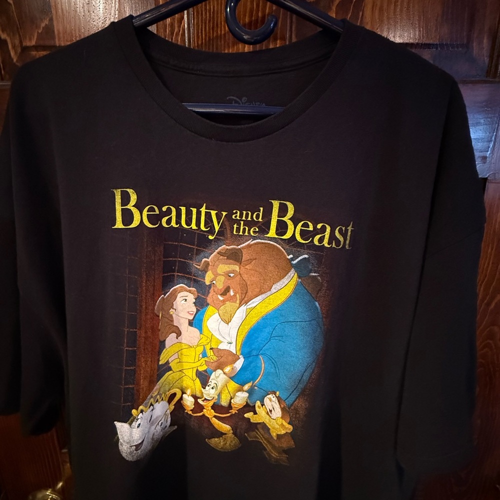 3X Disney Black Beauty and the Beast Graphic Tee - Picture 3 of 5
